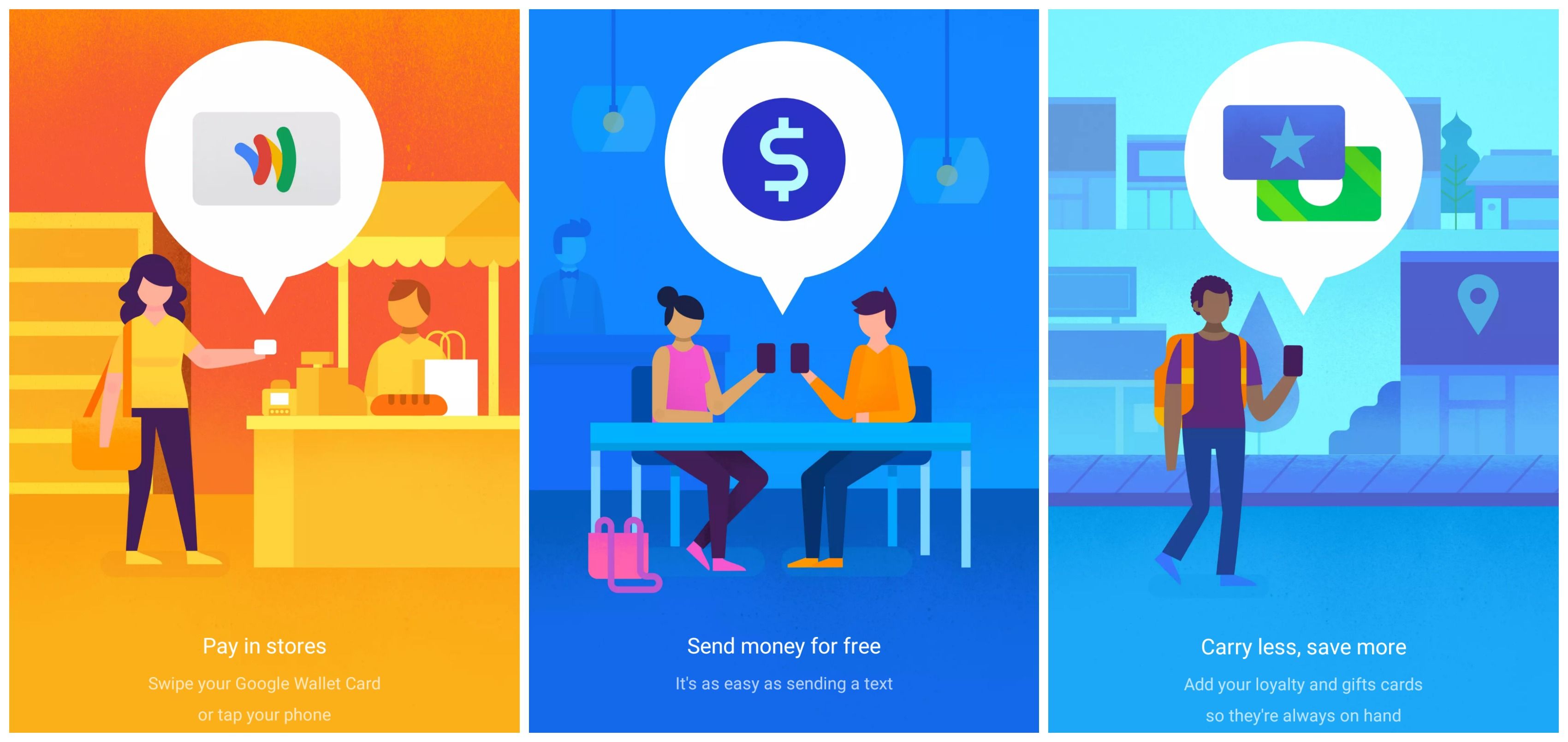 3400x1610 Google Wallet Intro App Google Material Design, Google