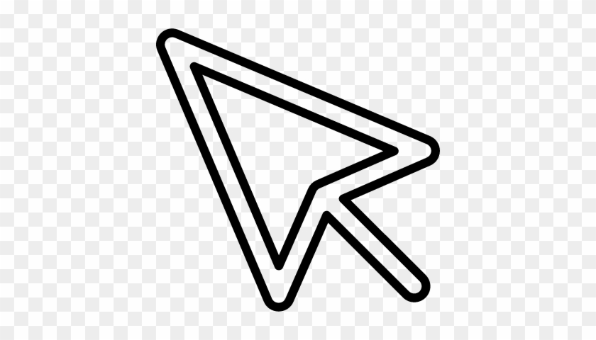 840x480 Pointer Arrow Outline Vector