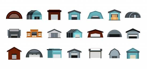626x296 Warehouse Icon Set Flat Set Of Warehouse Vector Icons Collection