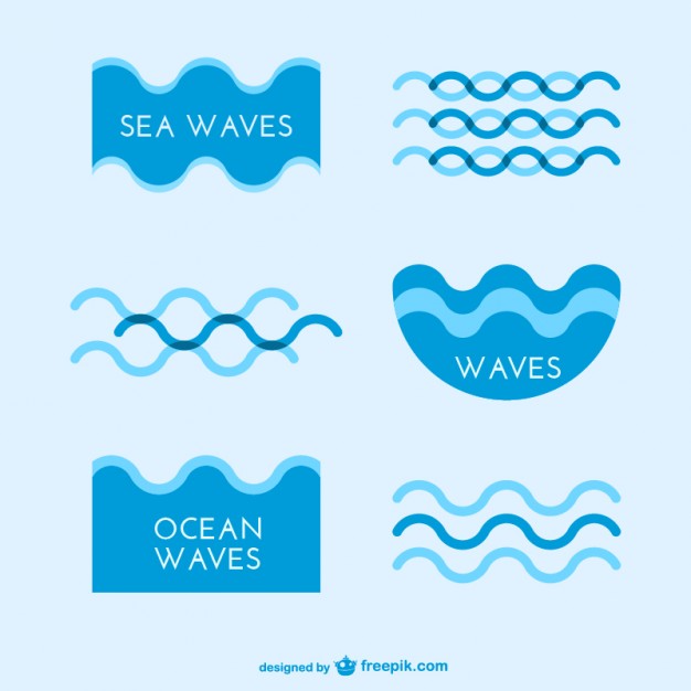 626x626 Sea Waves Logo Templates Free Vector Free Vectors Ui Download