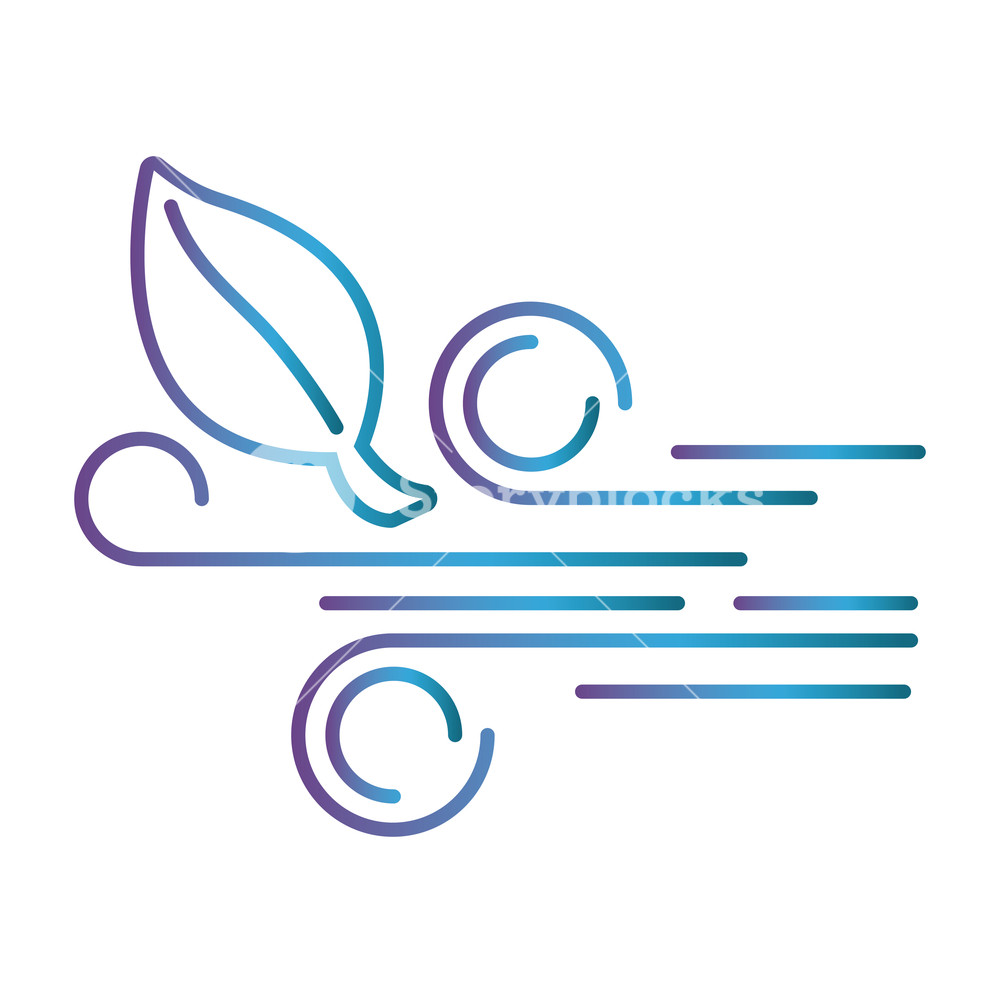 1000x1000 Wind Icon Over White Background Vector Illustration Royalty Free