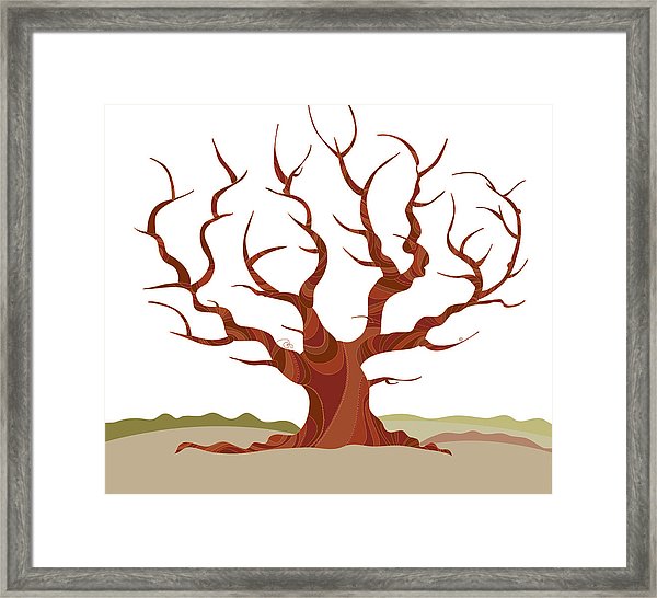 Winter Tree Silhouette Vector