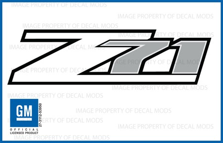 450x288 Chevy Silverado White Decals Stickers