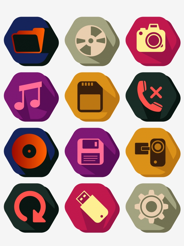 640x855 Multimedia Network Icon Vector Material, Icon, Material, High