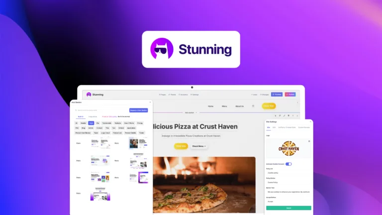 Stunning - Create high-quality websites for clients with this no-code AI-powered page builder