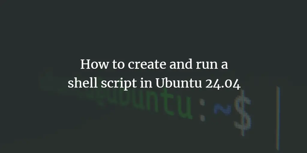 Ubuntu 24.04 Shell Script