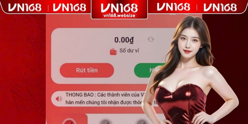 Các bước rút tiền VN168