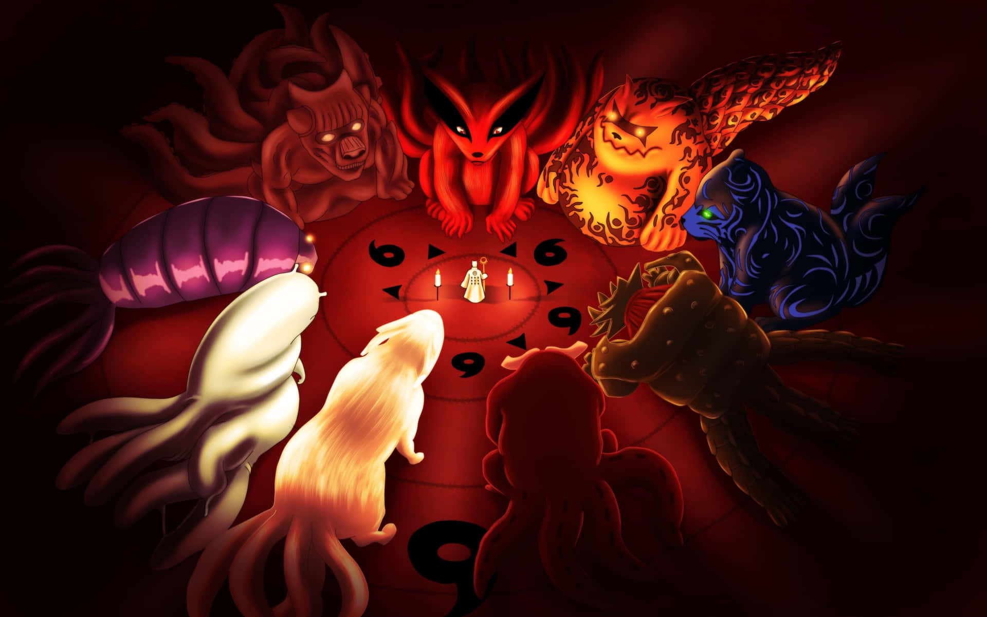 Adorablebaby Kurama En Un Sueño Tranquilo Fondo de pantalla