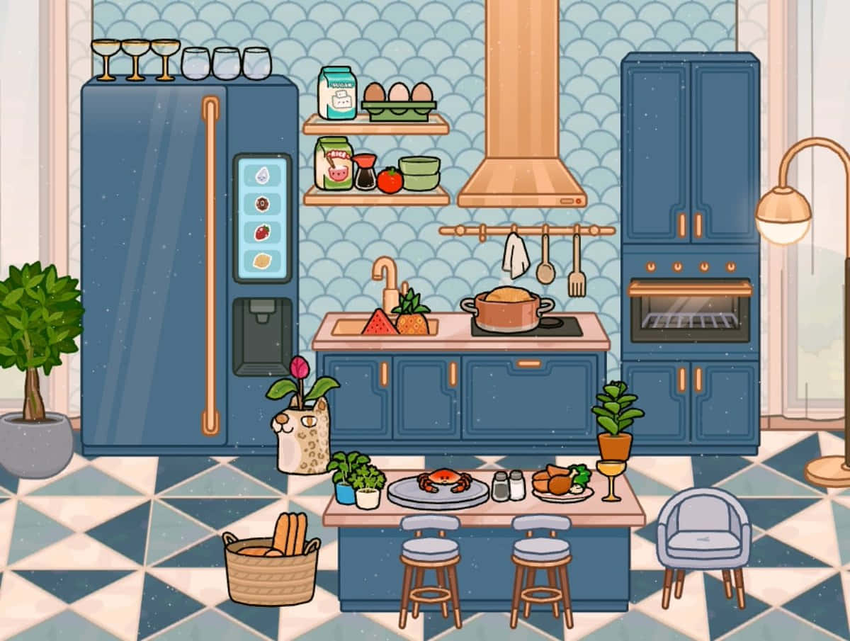 Azzurroestetico Toca Life Sala Da Pranzo Sfondo