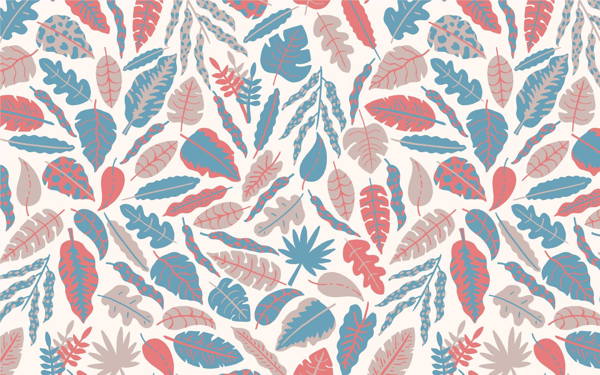 Grønne blade æstetik til kølig computer skærm. Wallpaper