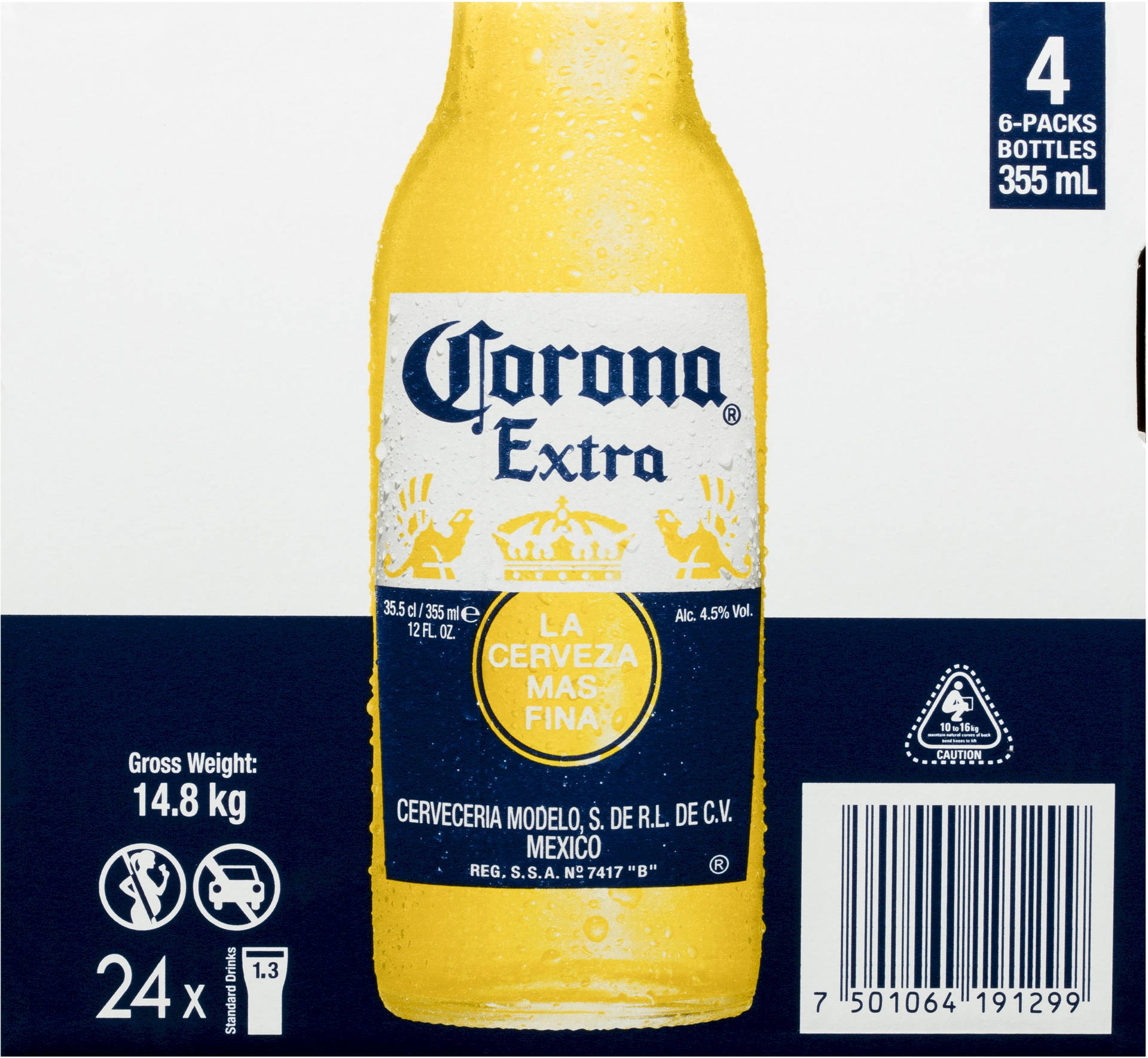 Layoutde Caixa De Cerveja Corona Extra Papel de Parede