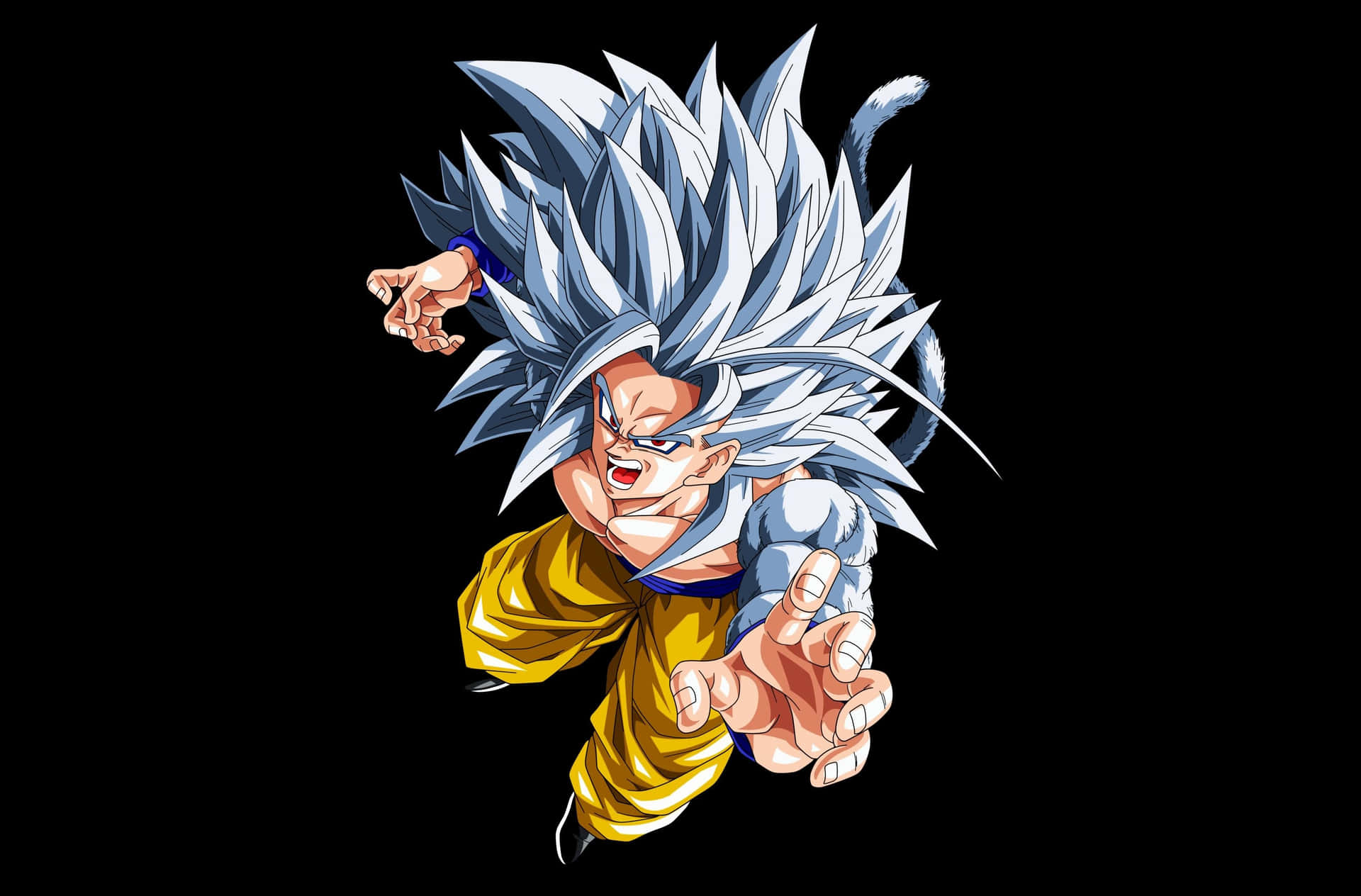 Dragon Ball Z Super Saiyan Uredd Goku Bakgrunnsbildet