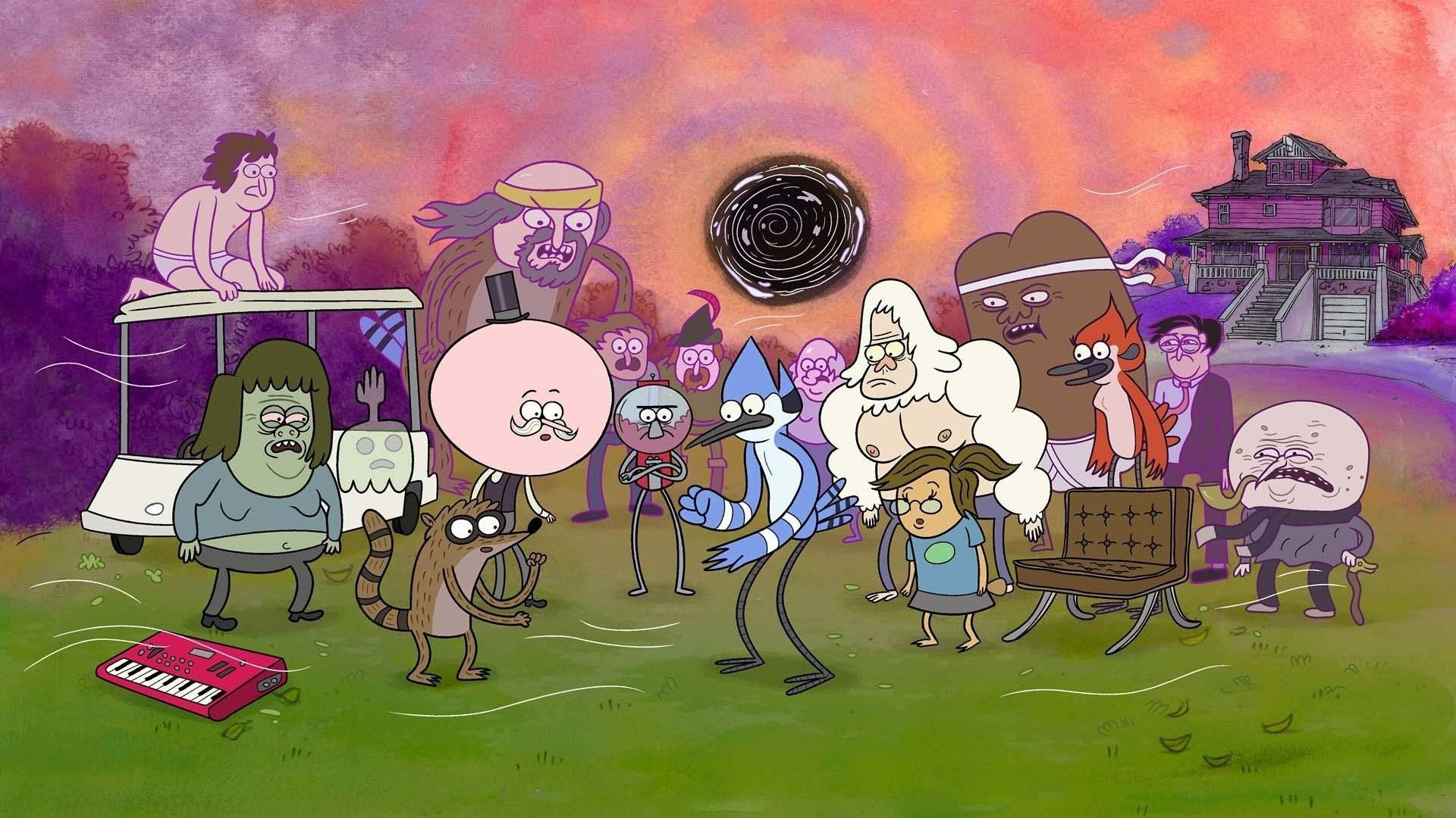 Intensapelea En Regular Show Fondo de pantalla