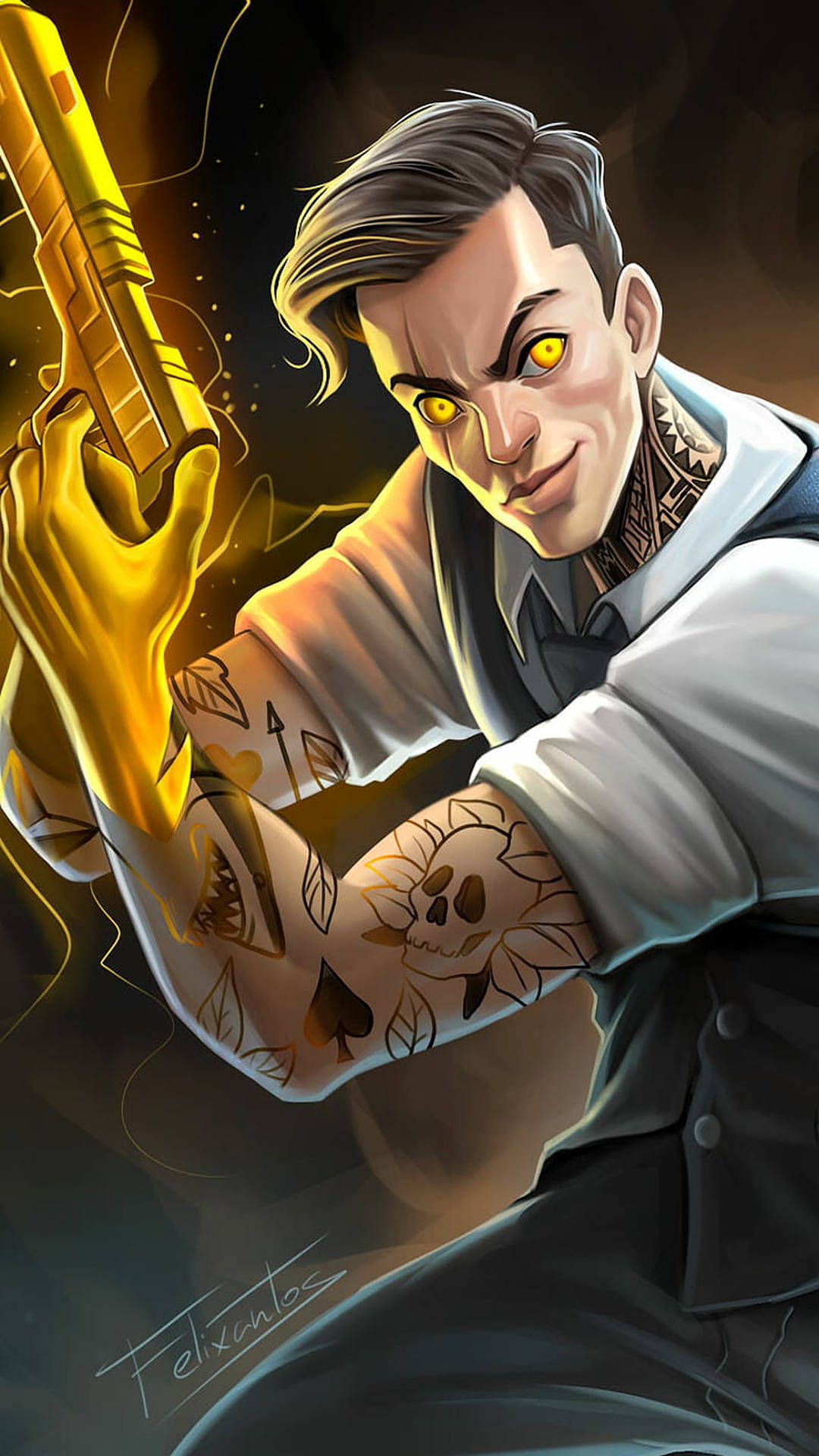 Midas Fortnite Digital Kunst Wallpaper