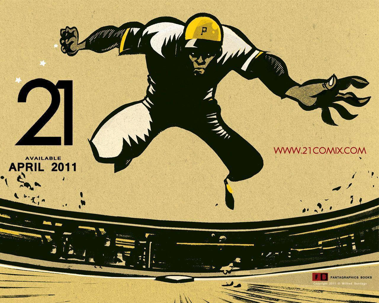 Roberto Clemente Vektor Kunst Wallpaper