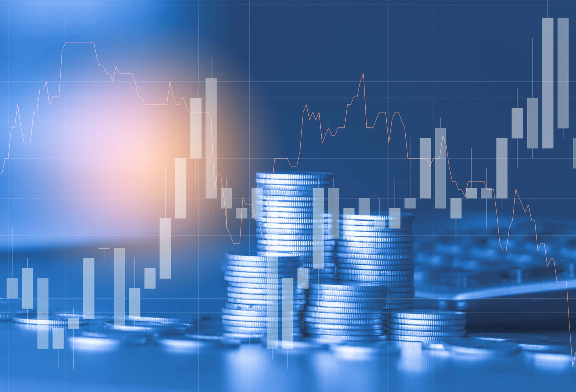 Dynamische Weergave Van Investeringsgroei Achtergrond