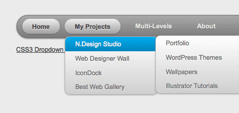 css gradient dropdown