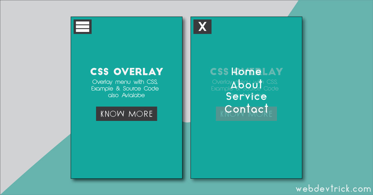 css overlay menu source code css overlay menu source code