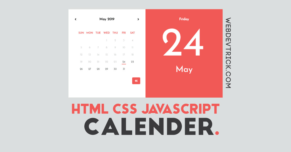 html css javascript calendar html css javascript calendar