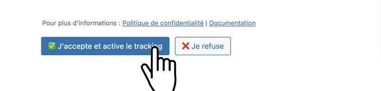 Accept tracking consent