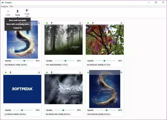 ابزار فشردهسازی Imagine