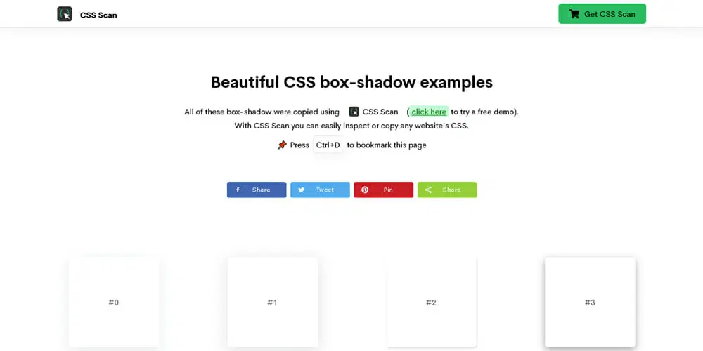 CSS Shadow Examples