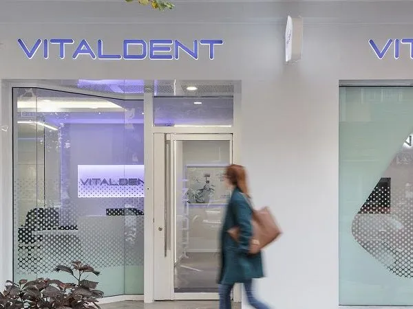 The outside of a Vitaldent clinic.