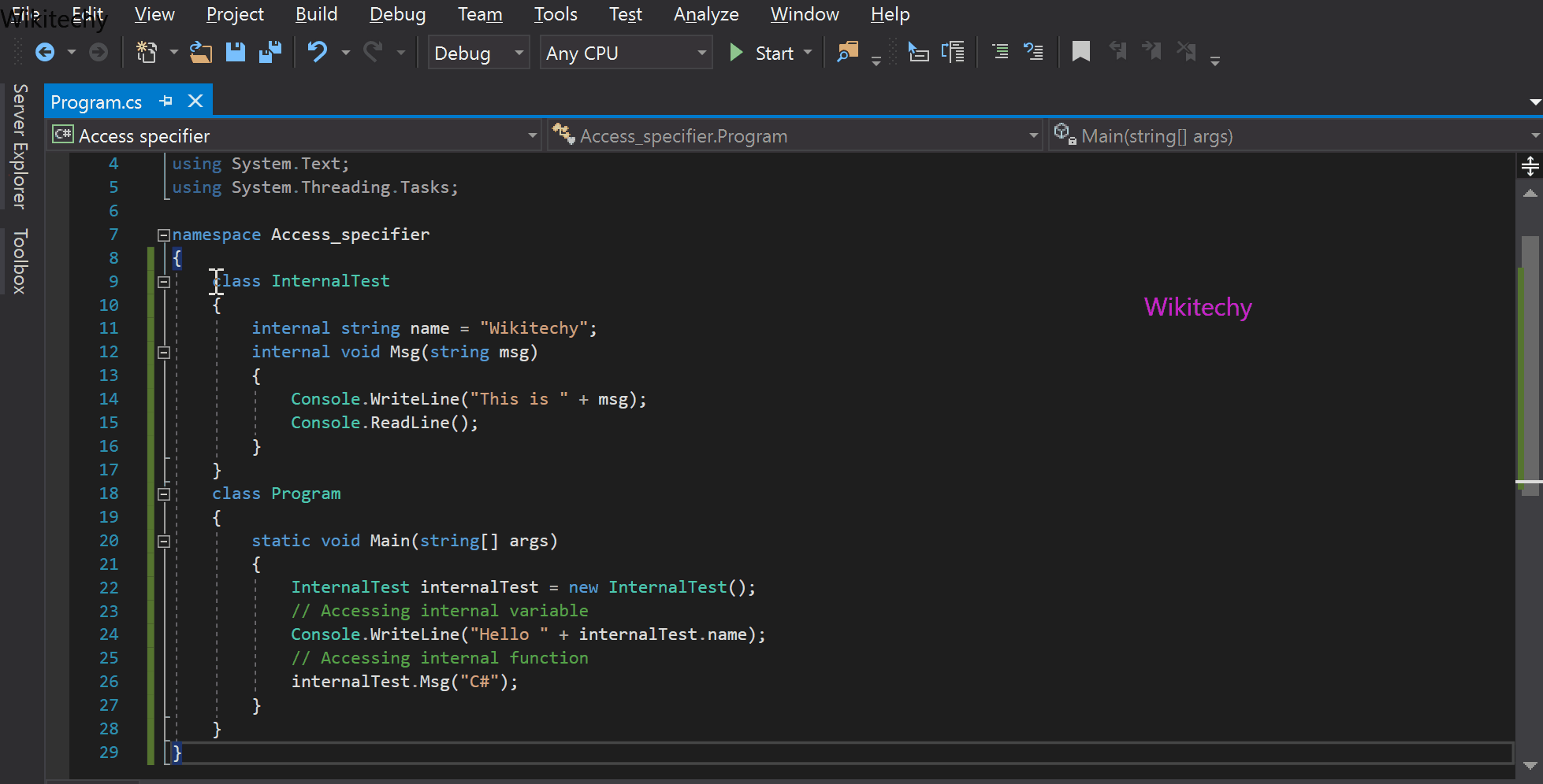 csharp-internal-access-specifiers