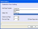 Selecting template