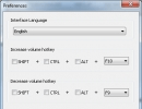Preferences window