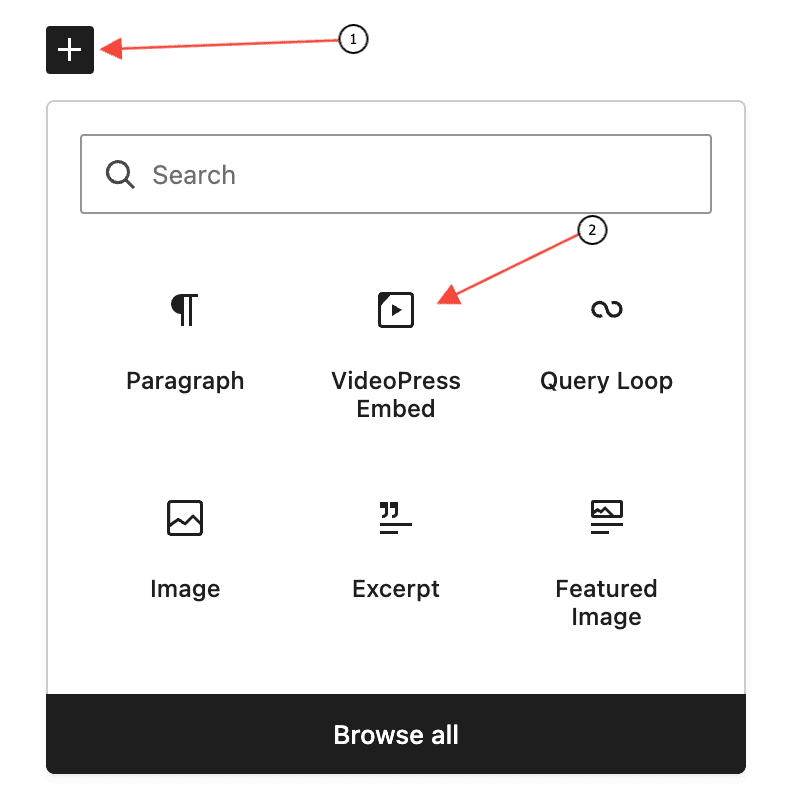 VideoPress Embed Block