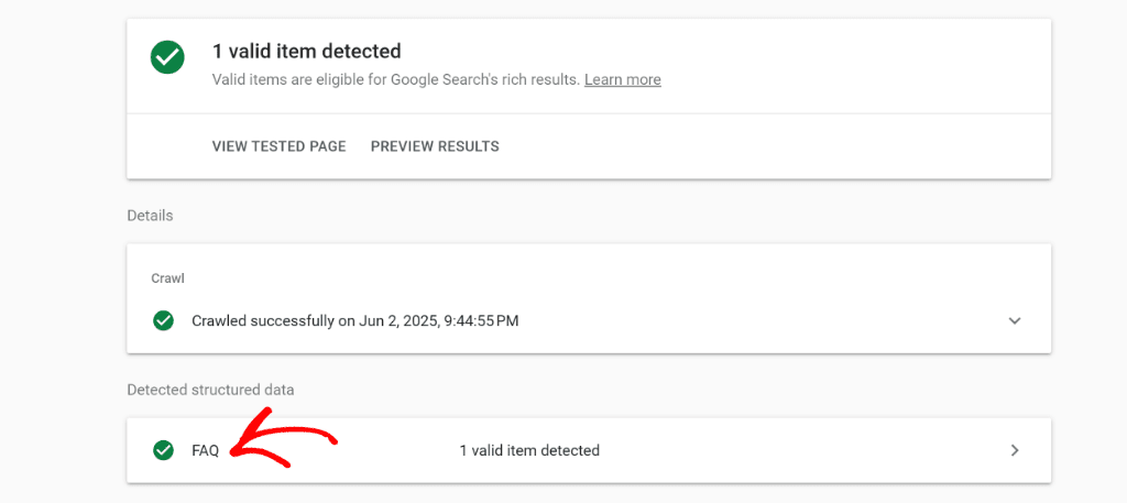 Check if schema is added correctly
