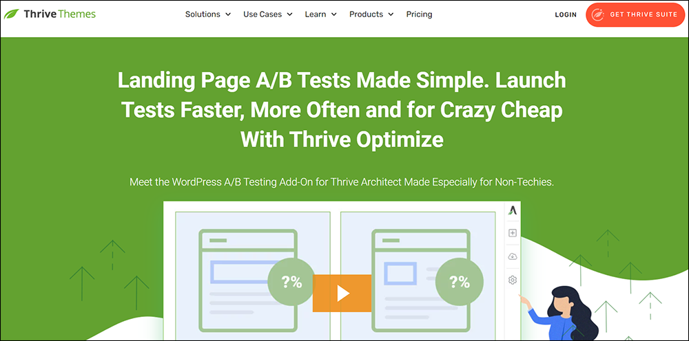 Thrive Optimize - A/B testing plugin for WordPress.
