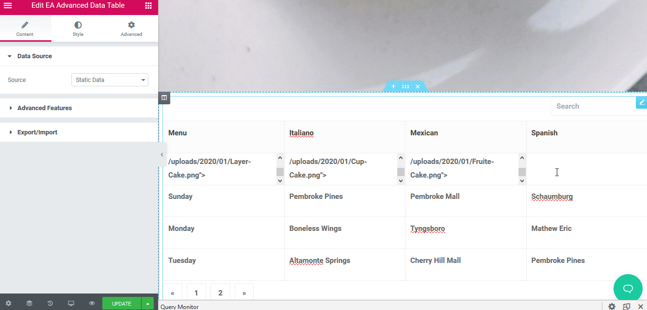How To Create Large Data Tables For WordPress using EA Advanced Data Table for Elementor 4