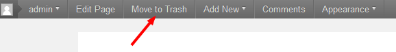 Add trash button to WordPress Admin Bar