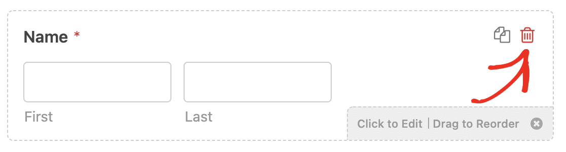 delete-name-field - WPForms Deleting a Name field