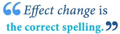 affect or effect change