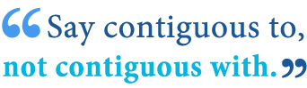 contiguous v continuous grammar rules