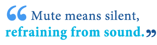 what is the grammar of moot versus mute