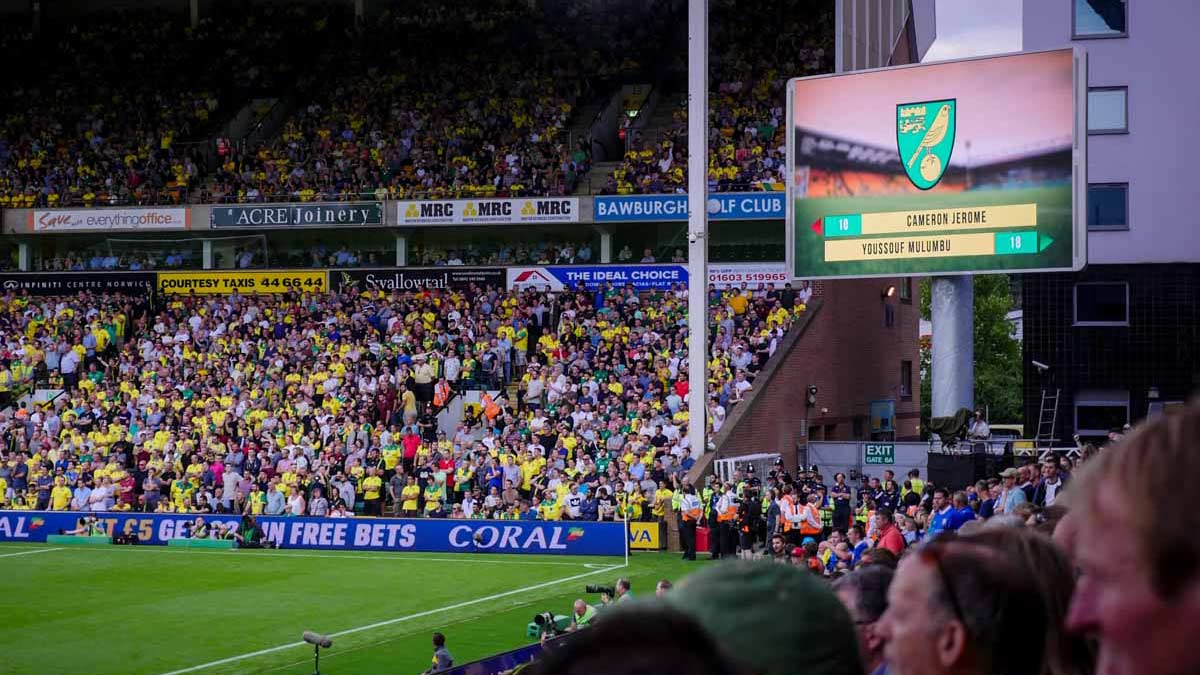 Norwich FC Epoch Rotating Stadium LED Screen