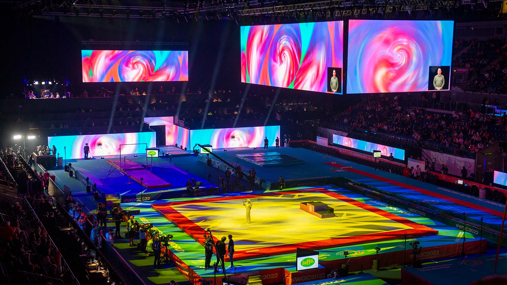 Modular LED Screens at M&S Bank Arena for the World Gymnastics Championships
