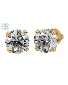 0.28 ct. Round Diamond Studs in 14k Yellow Gold-204736