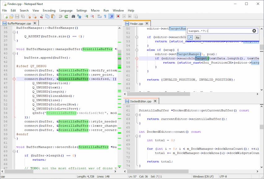Notepad Next - 开源源代码编辑,Notepad++ 的跨平台重构版本 2 Notepad Next - 开源源代码编辑,Notepad++ 的跨平台重构版本 1