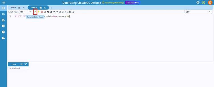 DataFusing CloudSQL Desktop
