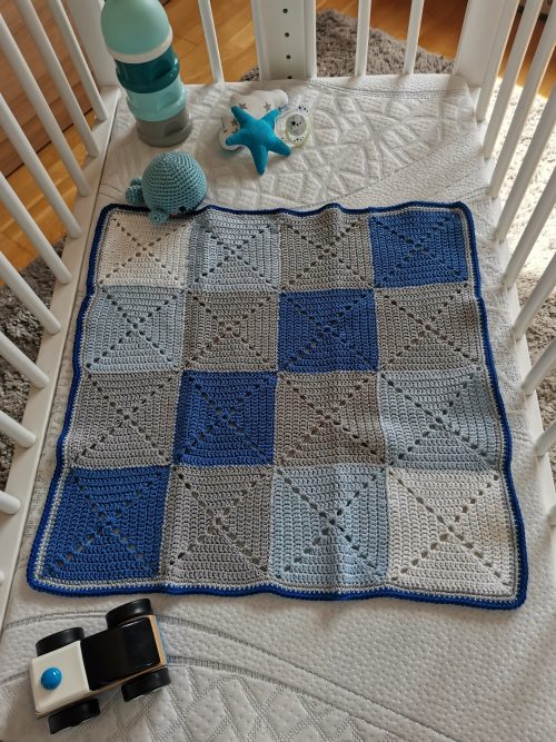 Couverture bleu et gris