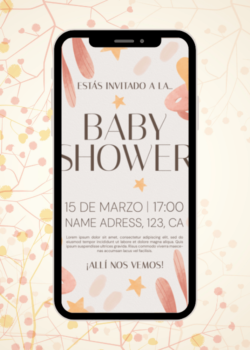 Baby Birth Celebration Whatsapp Card - BS007 Baby Birth Celebration Whatsapp Card - BS007 - Image 1