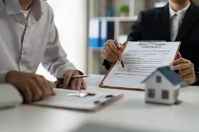 Contract Agreement of Sale being Explained to Client