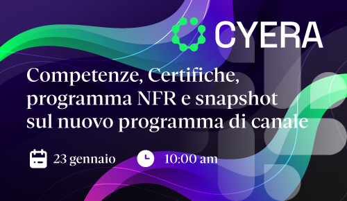 Competenze, Certifiche,  programma NFR e snapshot sul nuovo programma di canale