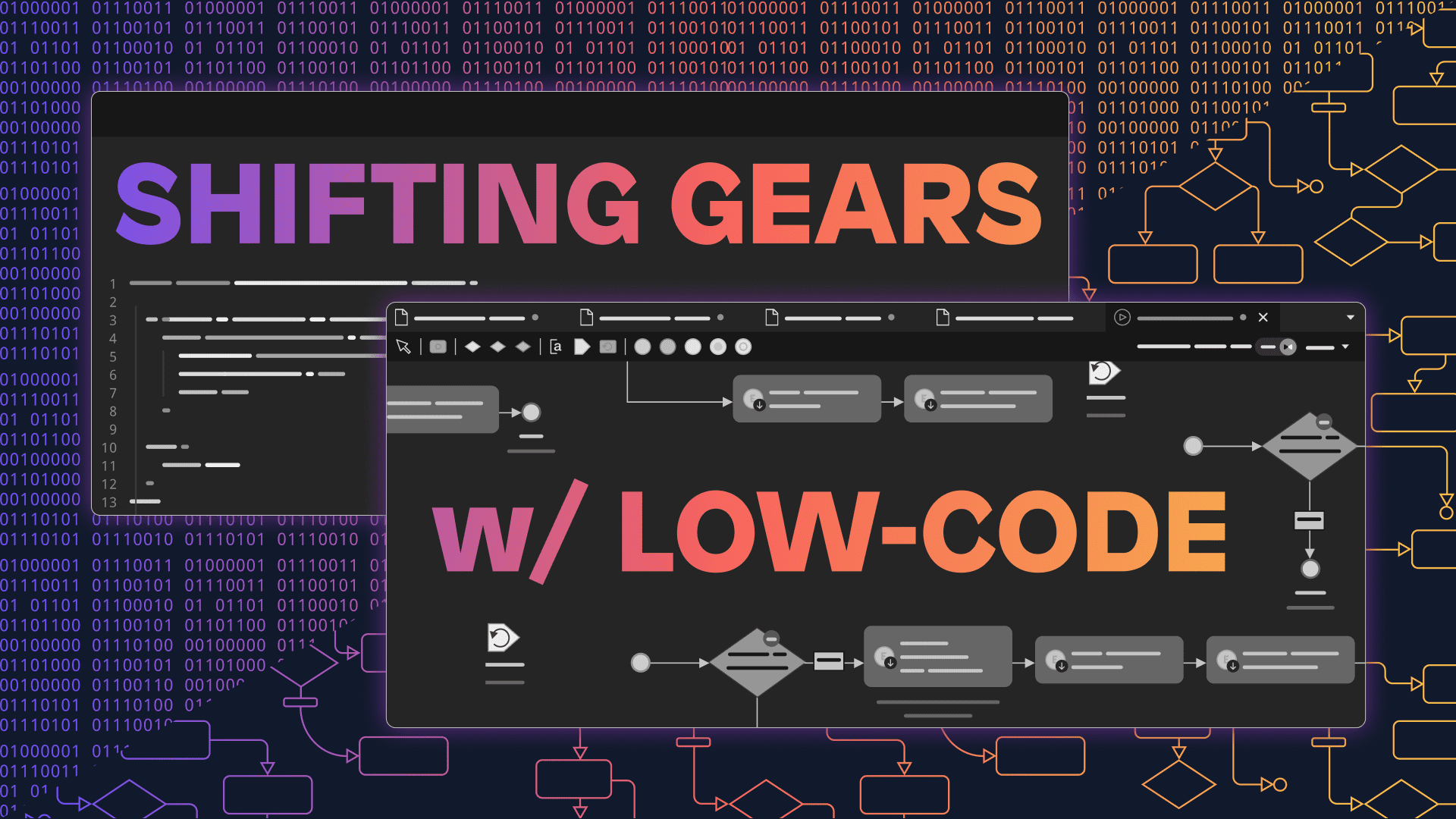 Shifting Gears with Low-code blog image