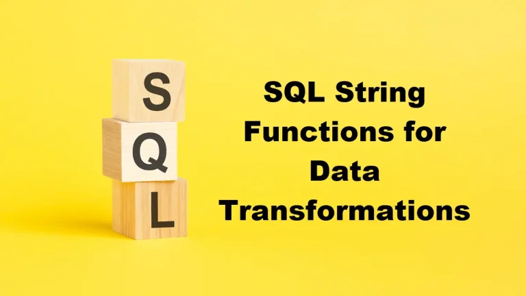 SQL String Functions for Data Transformations